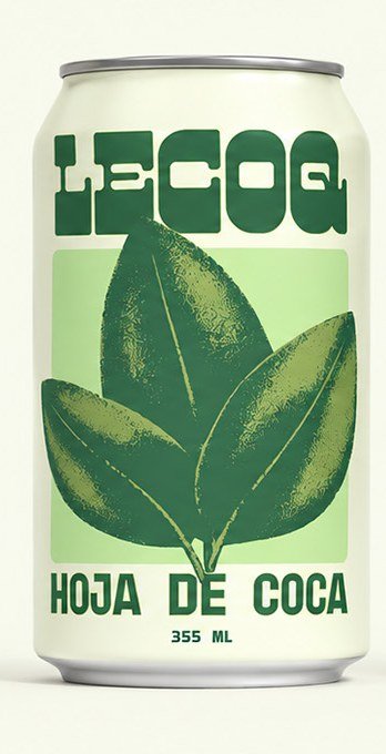 Lata LECOQ Hoja de coca, 355 ml